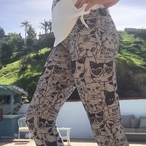 Dog and cat cute leggings